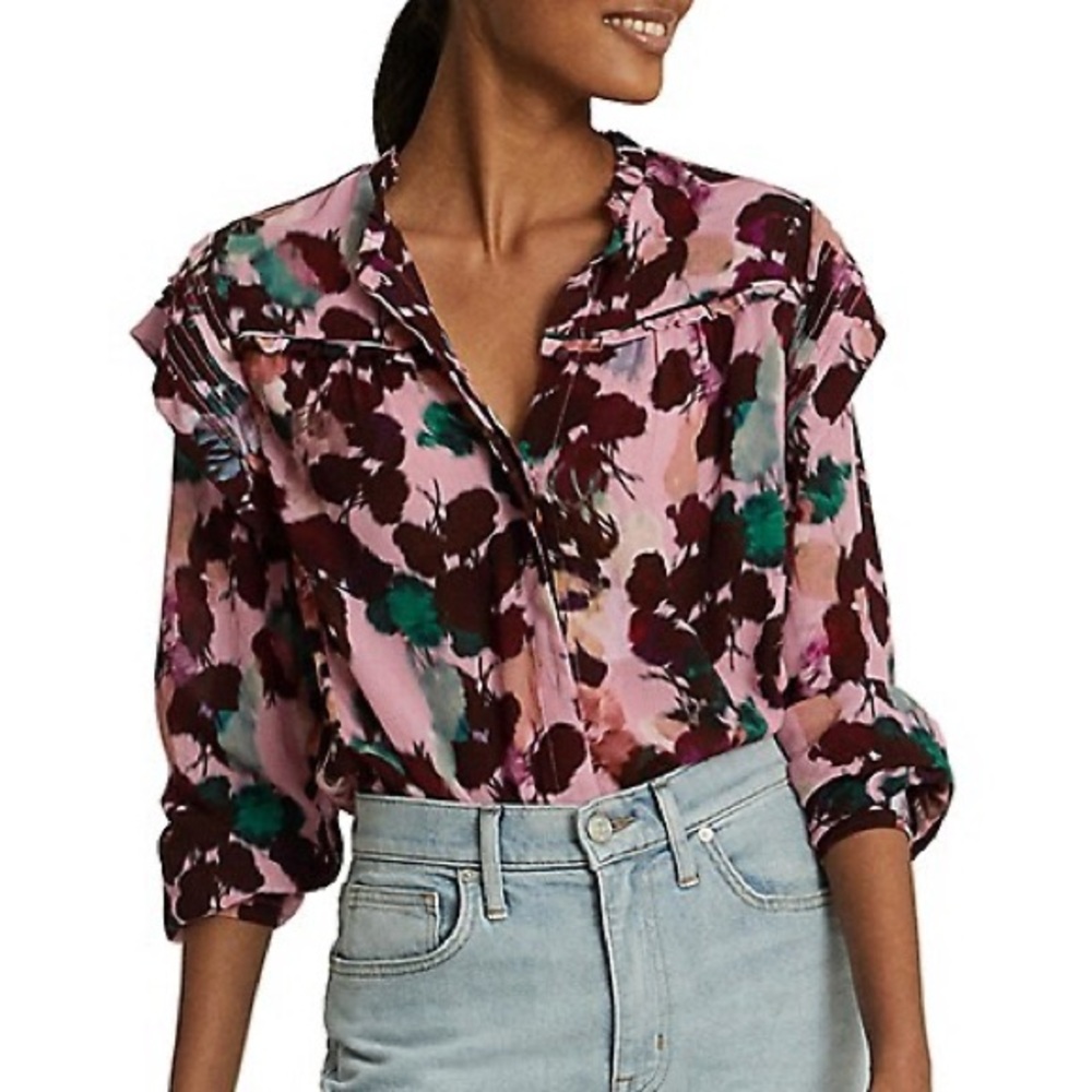 Reiss Phoenix-Floral Yoke Detai